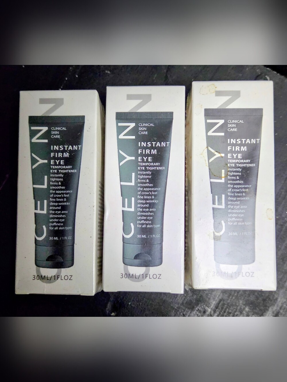 3-Pcs Celyn Instant Firm Eye Temporary Tightener Cream, 30ml 1oz Lot Of 3 NIBox